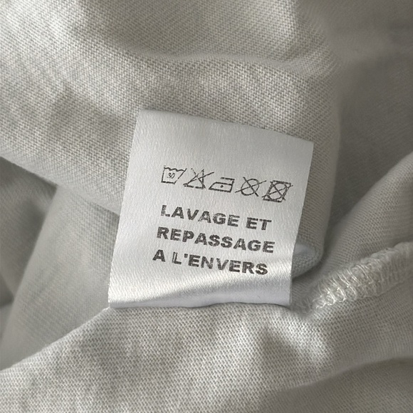 Sweet Pants Paris Short Sleeve Logo Tee in White Tone on Tone Size Large Unisex - Picture 10 of 10